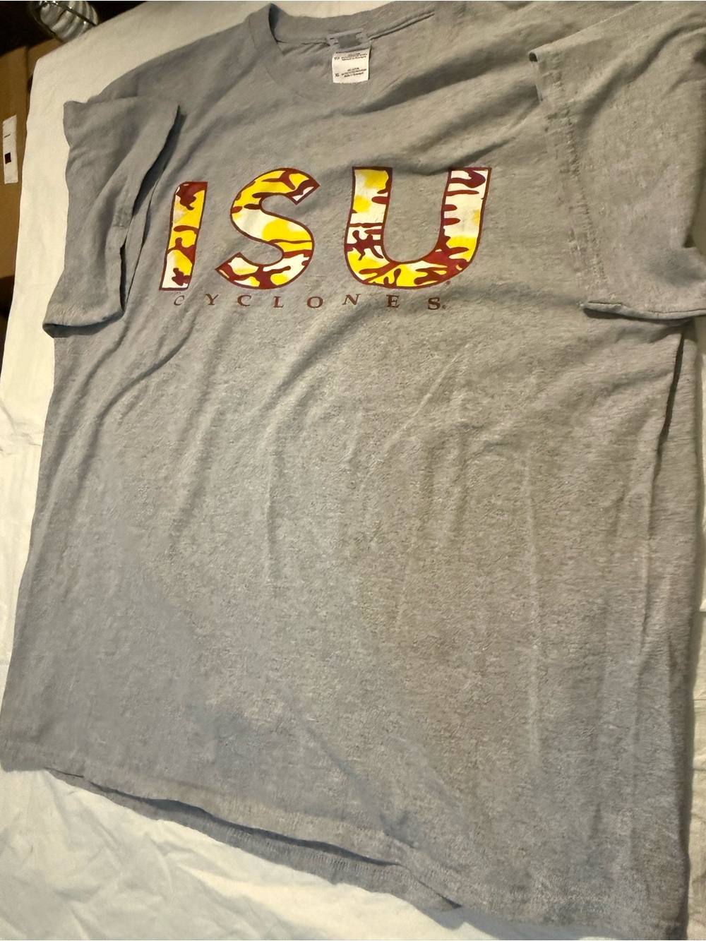 Iowa State Cyclones Gray Logo T-Shirt